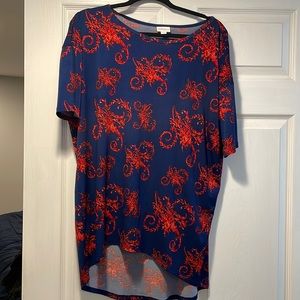 Navy Blue Lularoe Top